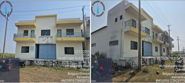 345 square meter Industrial Plot with Factory Building for sale in Chikodi — photo 1