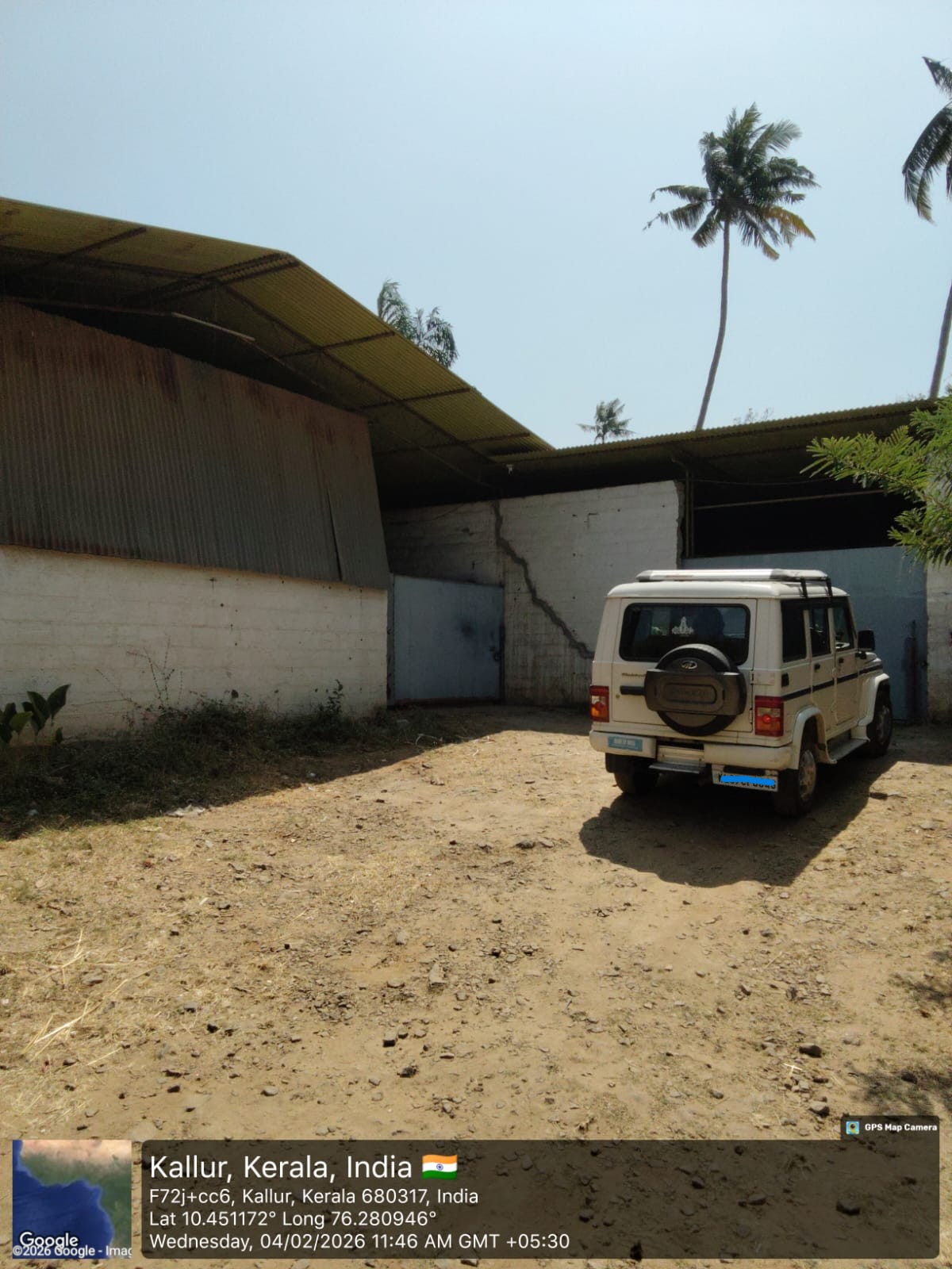 5500 square feet Godowns for sale in Kallur, A bye Lane(Canal Bund Road) Amballur — photo 1