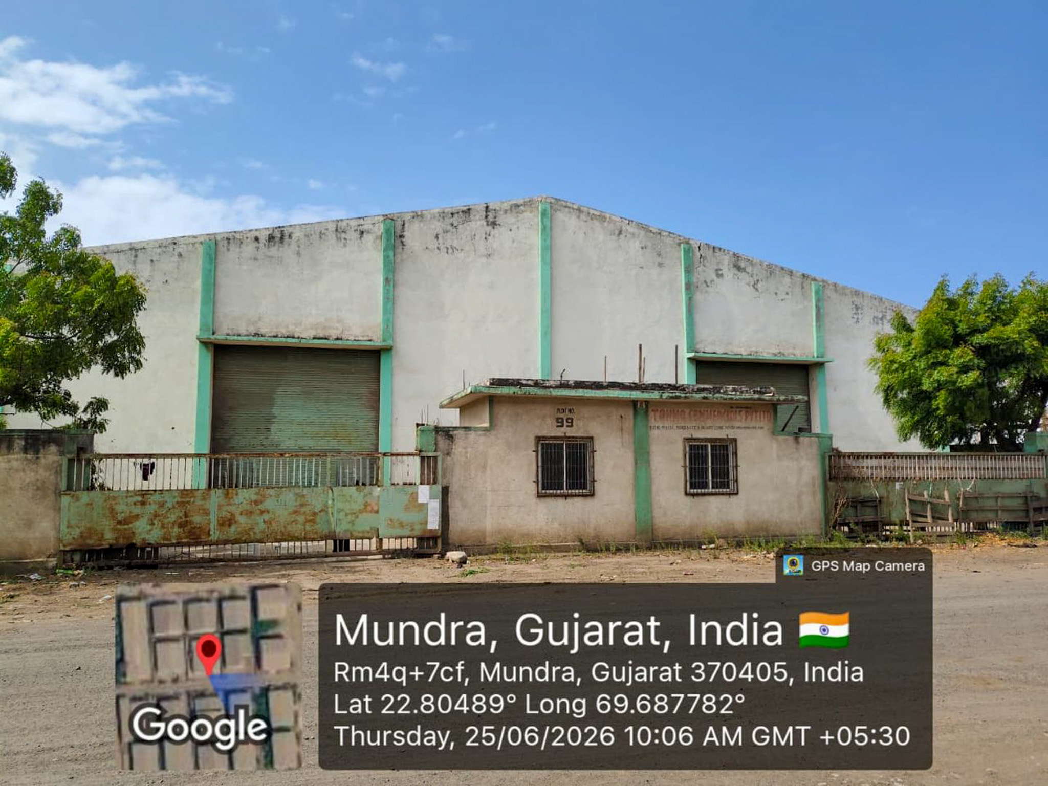 2000 square meter Industrial Plot with Factory Building for sale in Dhrub industrial Estate, Taluka Mundra, Kutch, Gujarat Mundra — photo 1