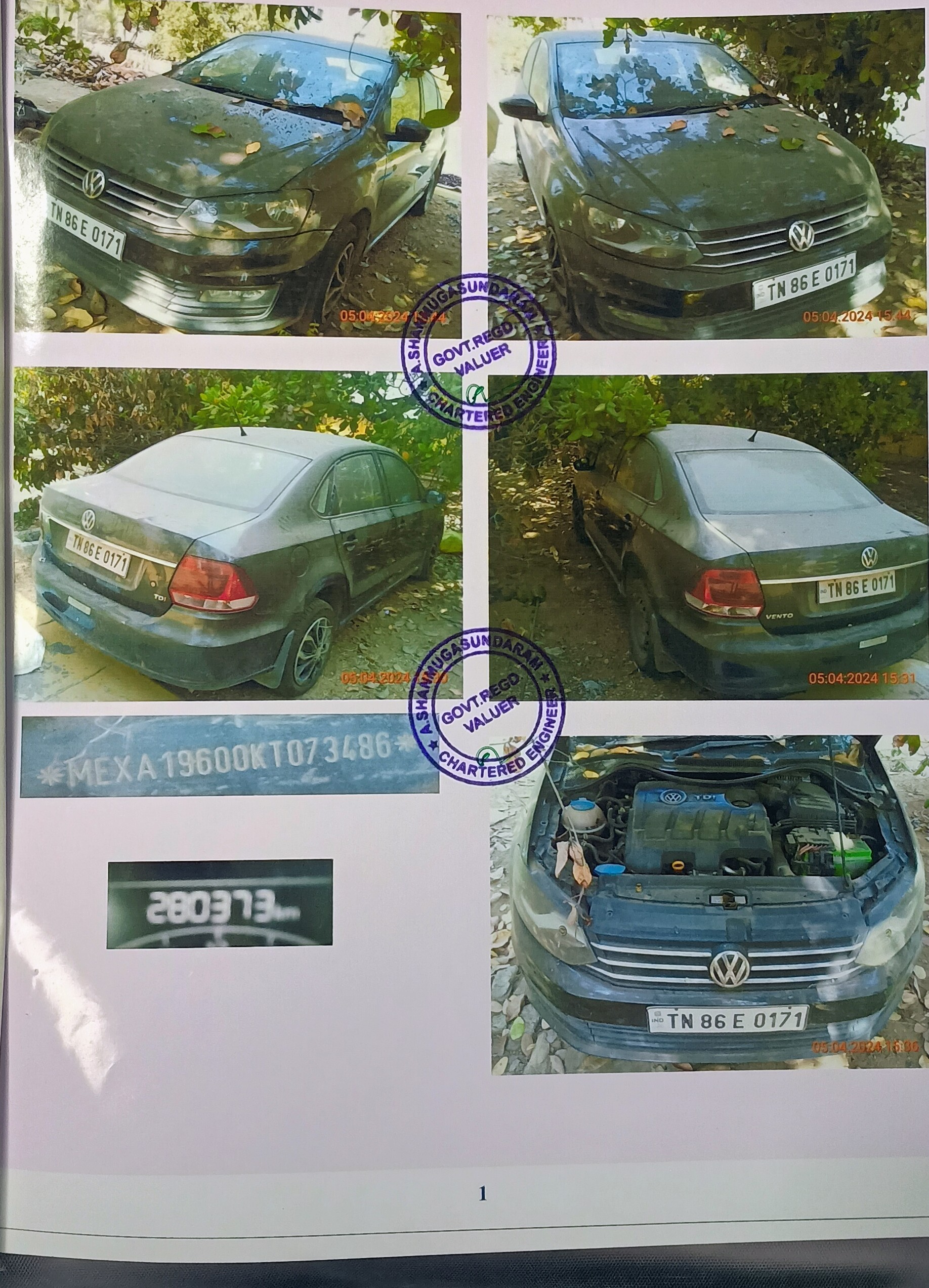 2019 Volkswagen Vento Comfortline Sedan 280373 km 7 years for sale in Ganesh parking Yard Erode — photo 1