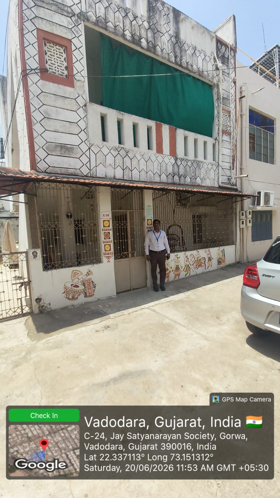 86.86 square meter Individual House for sale in Block No C-20, Jay Satyanaran Co. operative Housing Society Ltd, Gorwa Vadodara, Gujrat Vadodara — photo 2