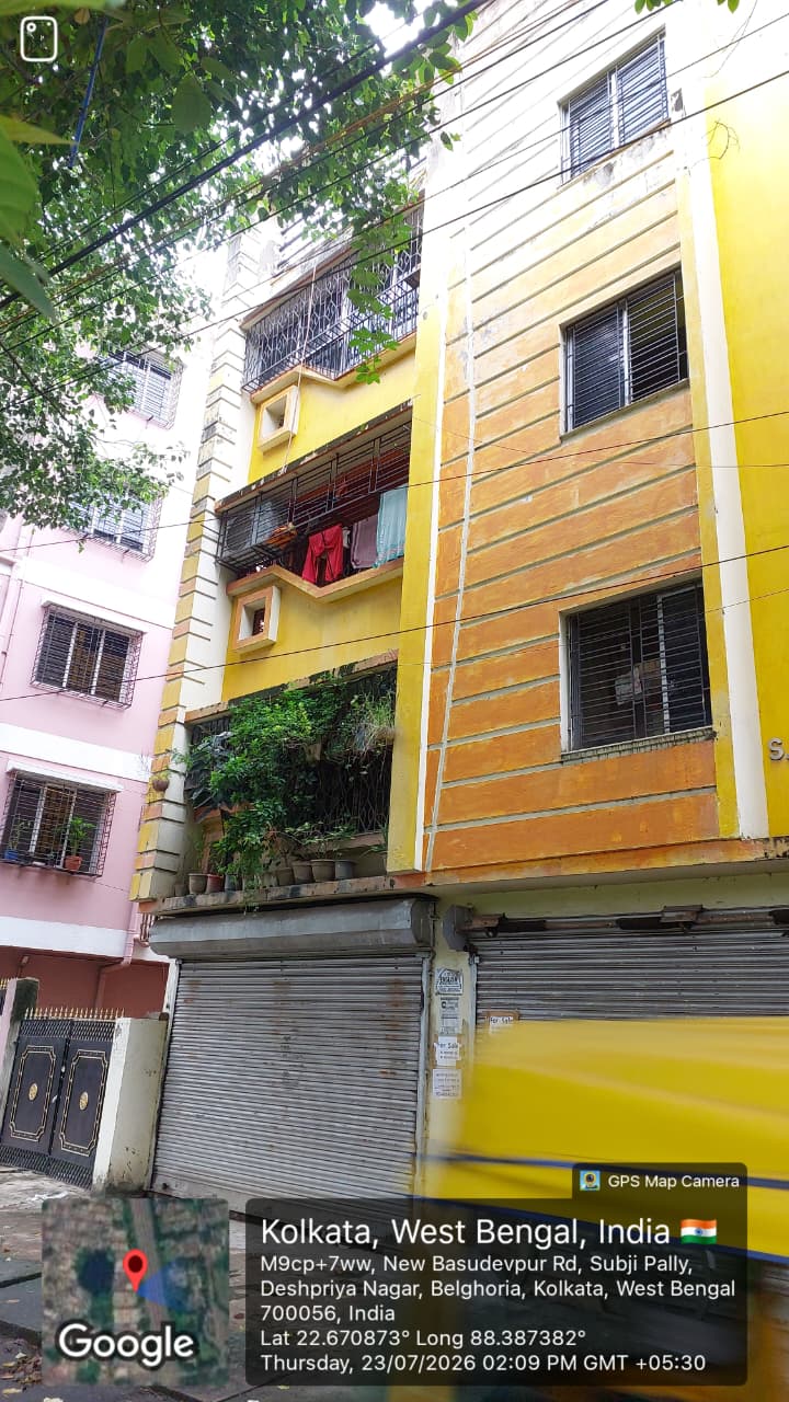 949 square feet Flat for sale in NEW BASUDEVPUR ROAD, SUBJI PALLY , DESHPRIYA NAGAR ,BELGHORIA, 700056. Kolkata — photo 1