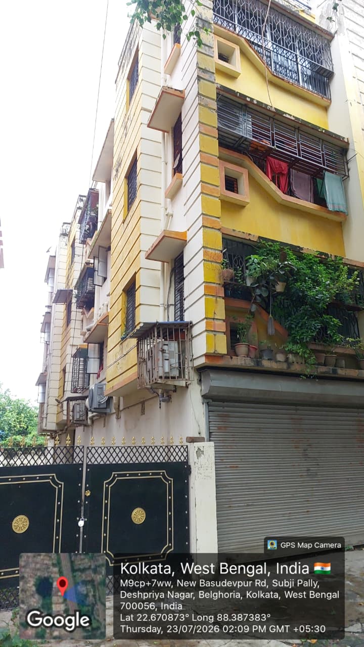 949 square feet Flat for sale in NEW BASUDEVPUR ROAD, SUBJI PALLY , DESHPRIYA NAGAR ,BELGHORIA, 700056. Kolkata — photo 2