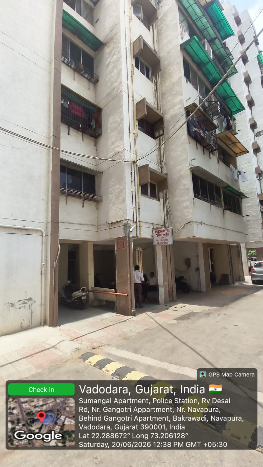 59.48 square meter Flat for sale in Flat No: C-601, Sixth Floor "GANGOTRI APARTMENT" RV Desai Road, Pratap Nagar, Navapura, Vadodara Vadodara — photo 6