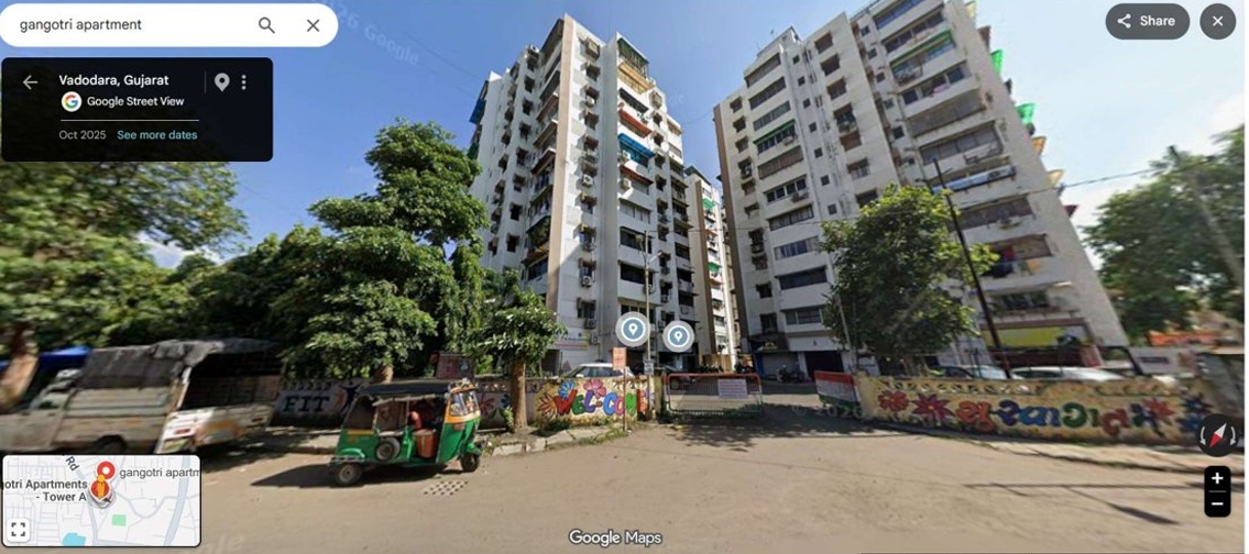 59.48 square meter Flat for sale in Flat No: C-601, Sixth Floor "GANGOTRI APARTMENT" RV Desai Road, Pratap Nagar, Navapura, Vadodara Vadodara — photo 7