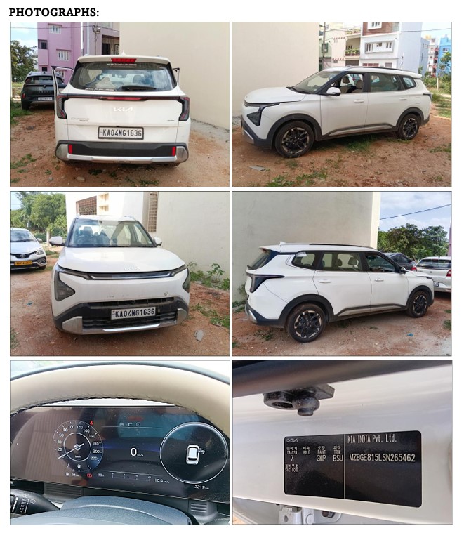 2025 Kia Carens Clavis HTX MPV 2219 km 1 year for sale in MICON ENFORCEMENT Bengaluru — photo 2
