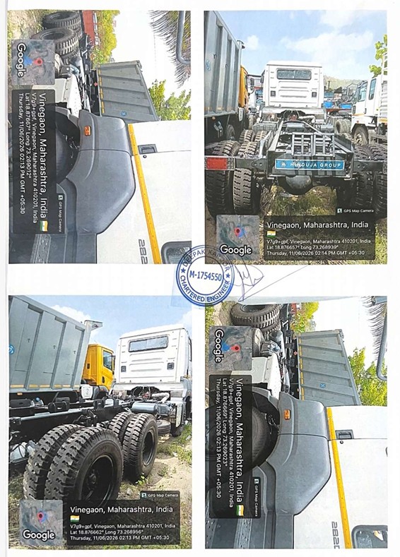 VEHICLE NOT REGISTERED Ashok Leyland UE2820 Engine No.: SNHZ406842 Chassis No. MB1H3LHD2SRNE5722 for sale in KHOPOLI Karjat — photo 4