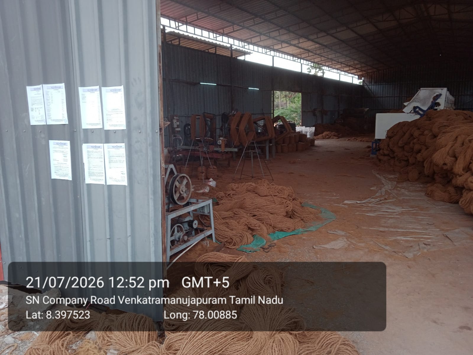 Shed with Plant and Machinery for sale in Kanthapuram Udangudi