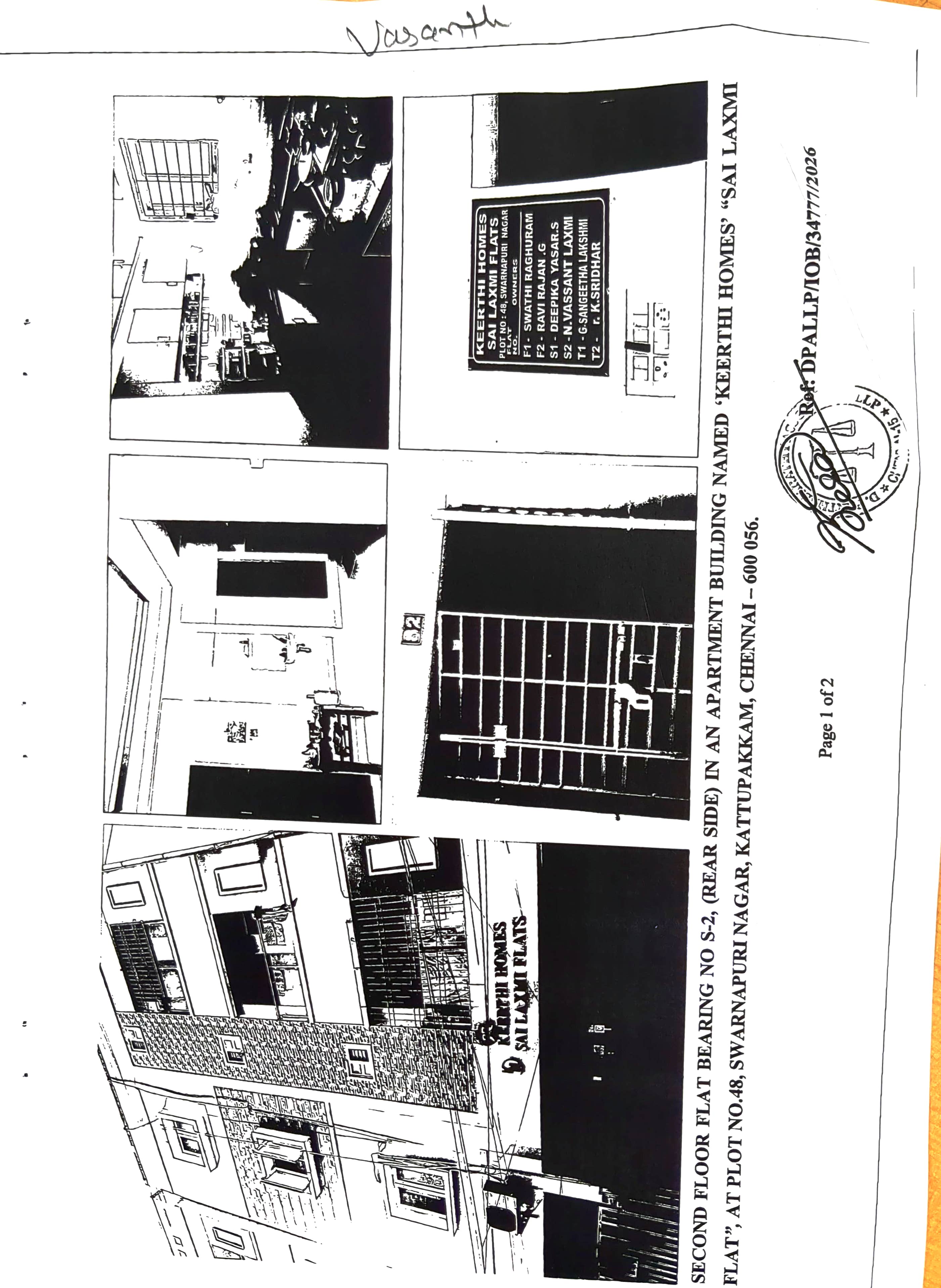843 square feet Flat for sale in Chennai