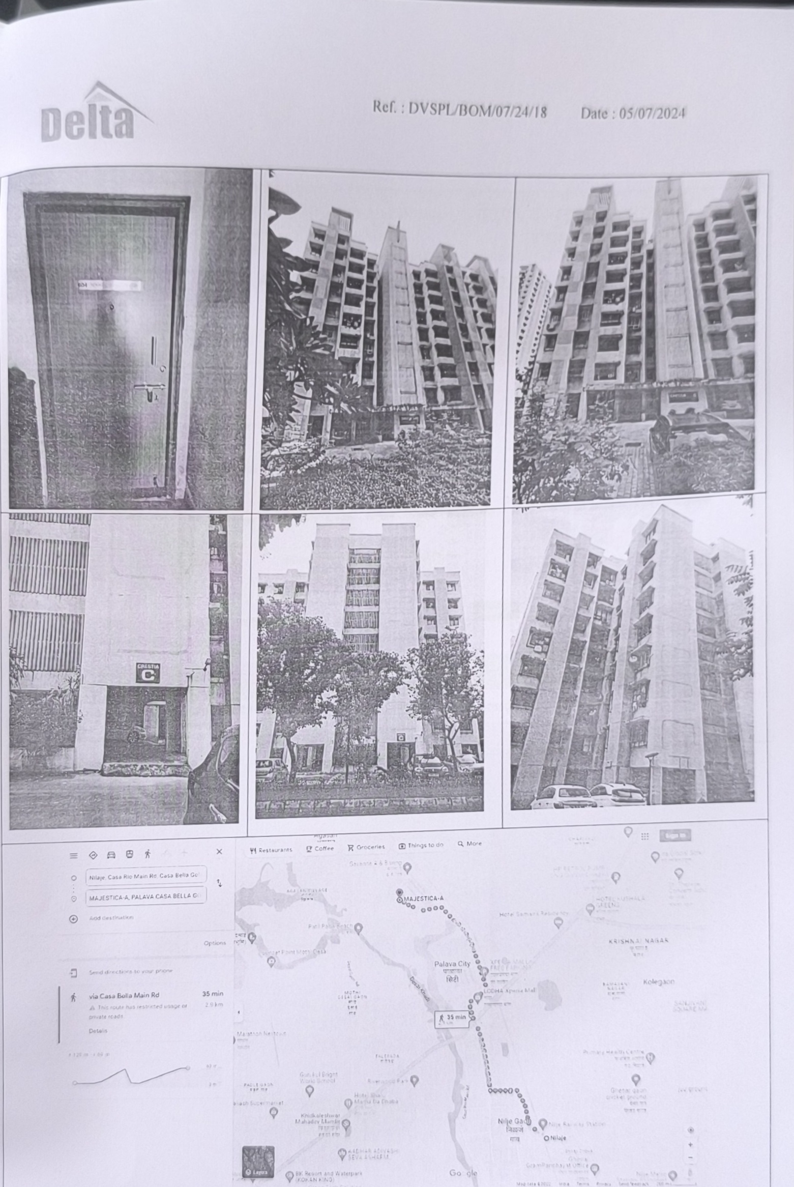 530 square feet Flat for sale in Kalyan