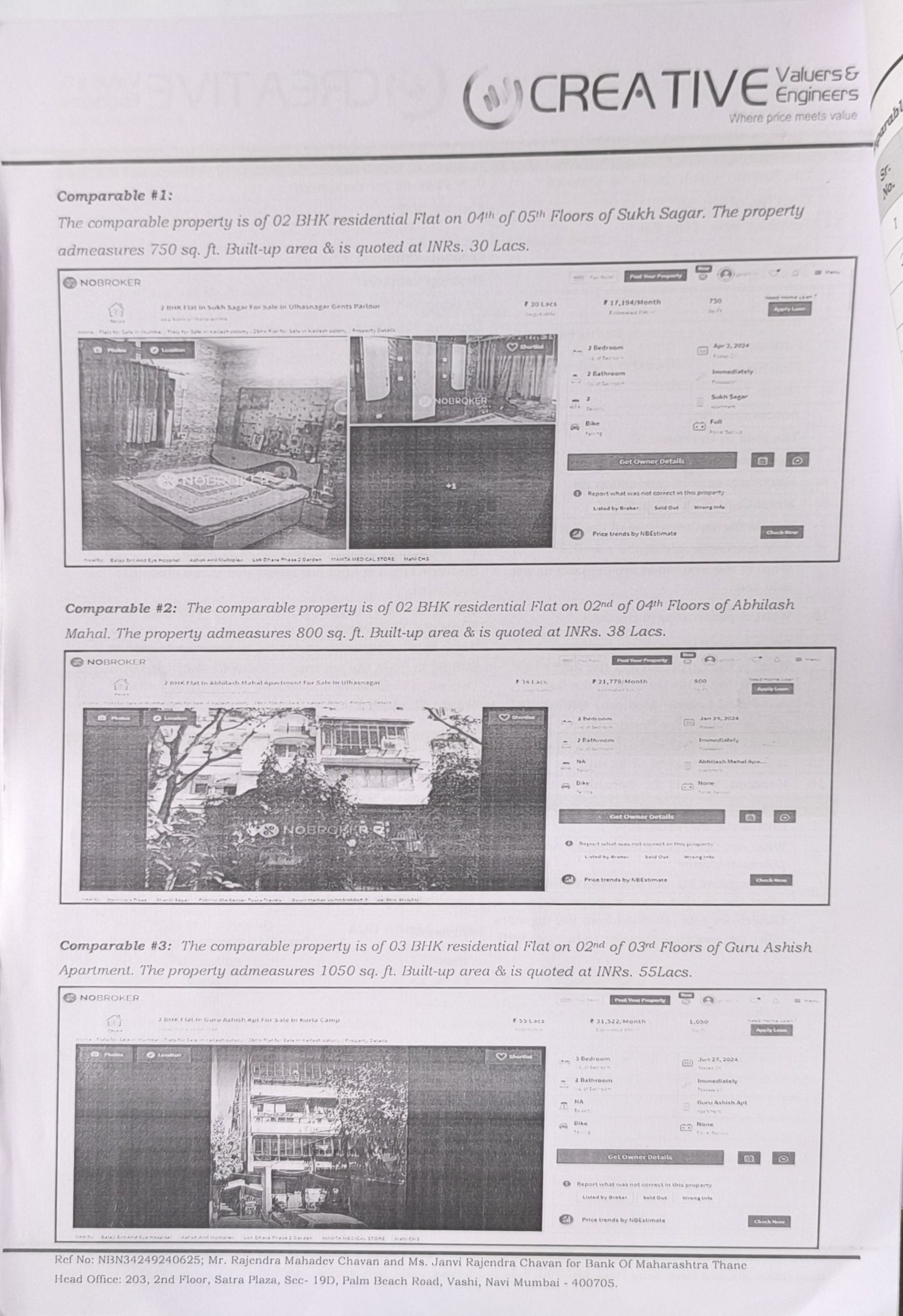Flat for sale in Ulhasnagar