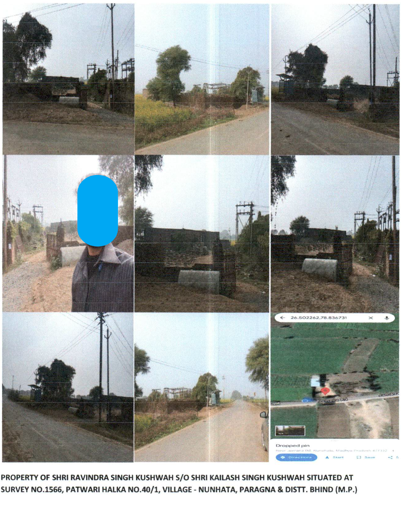 3000 square meter Plot for sale in Bhind