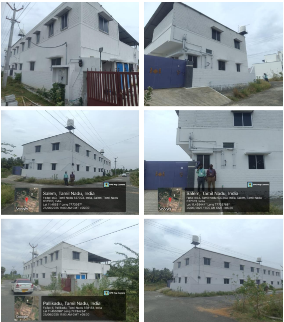 7000 square feet Industrial Plot with Factory Building for sale in Komarapalayam Hitech Weaving Park