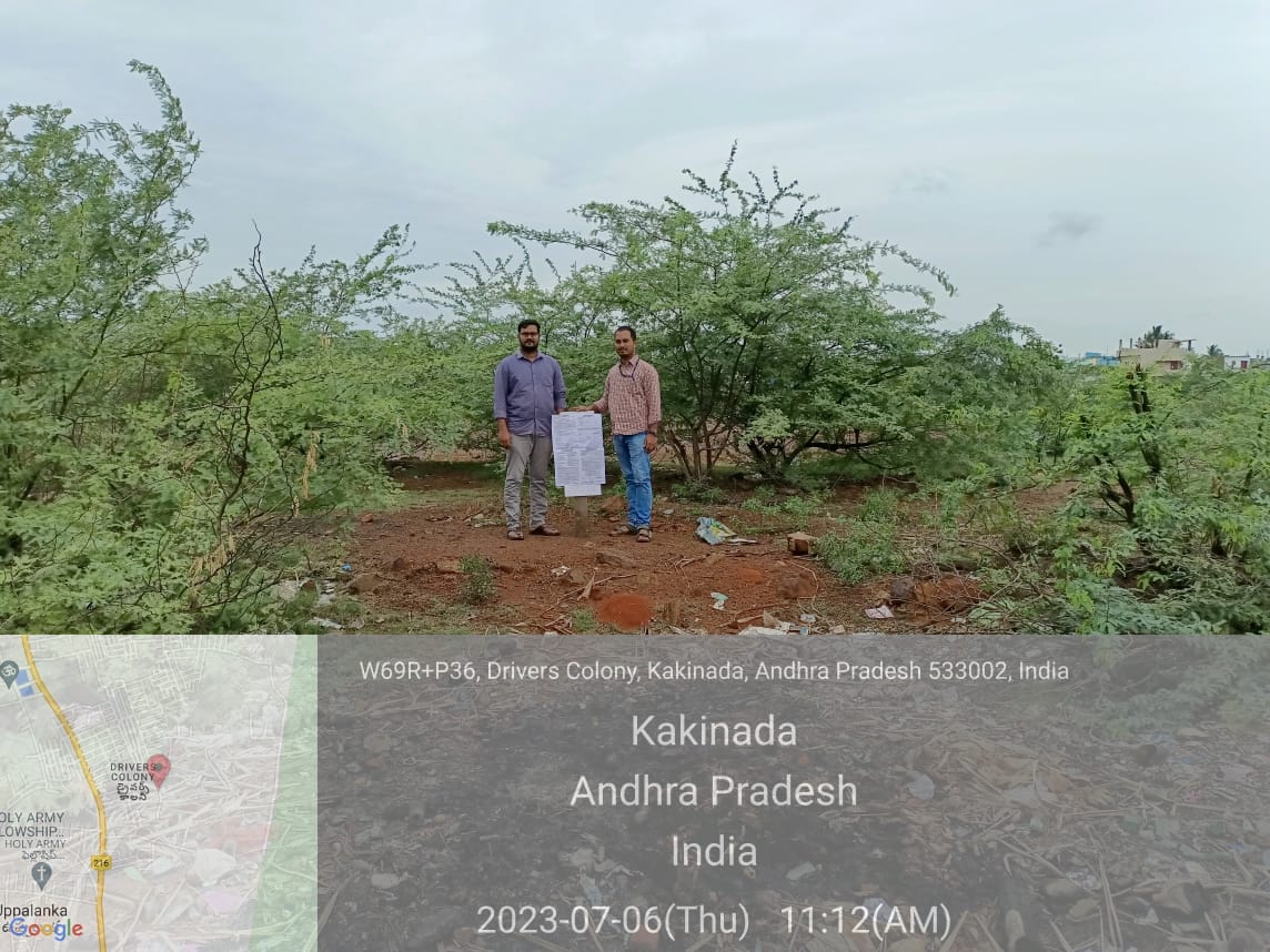 Plot for sale in Turangi Kakinada