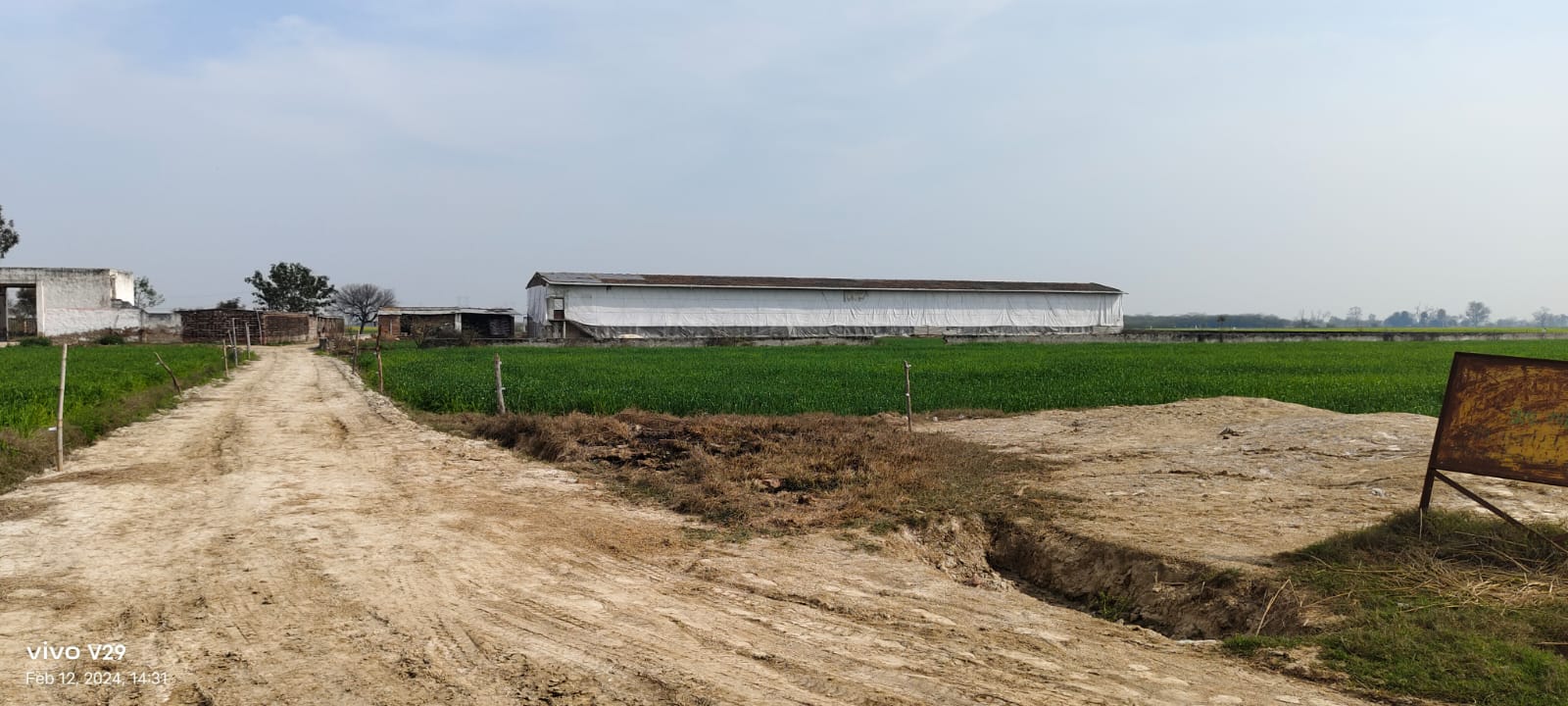 6070 square meter Industrial Plot with Factory Building for sale in Sikandra Rao
