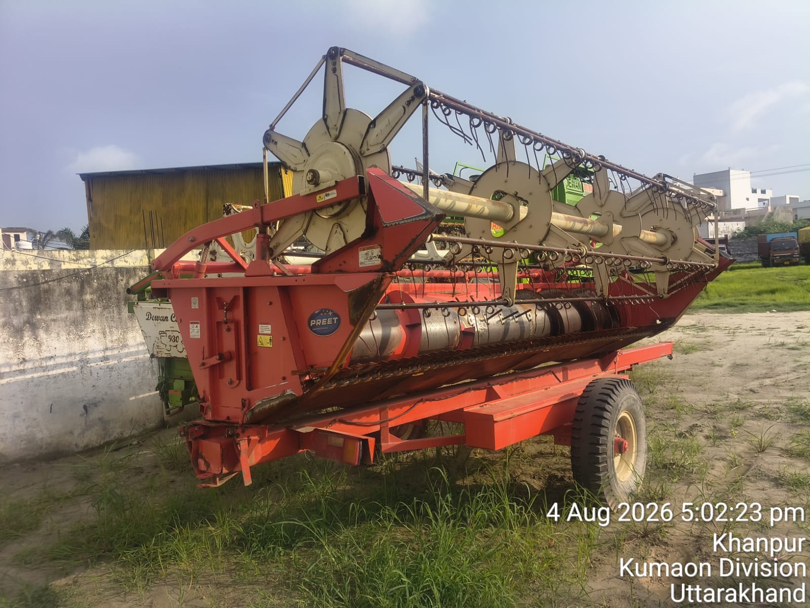 PREET AGRO COMBINE HARVESTER MODEL 987 DX for sale in RAMNAGAR IIE Industrial Estate Peepasna — photo 3