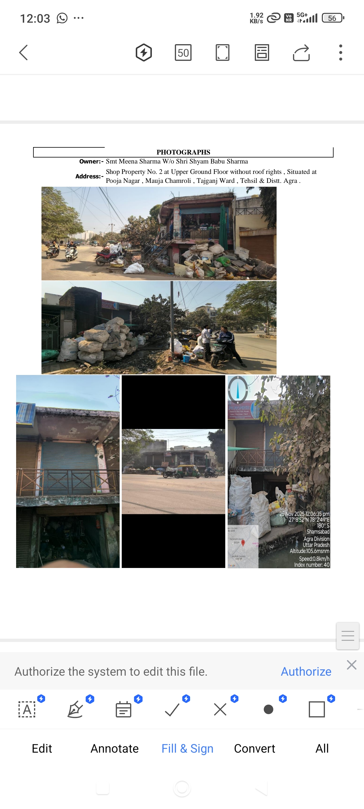14.85 square meter Shops for sale in Agra