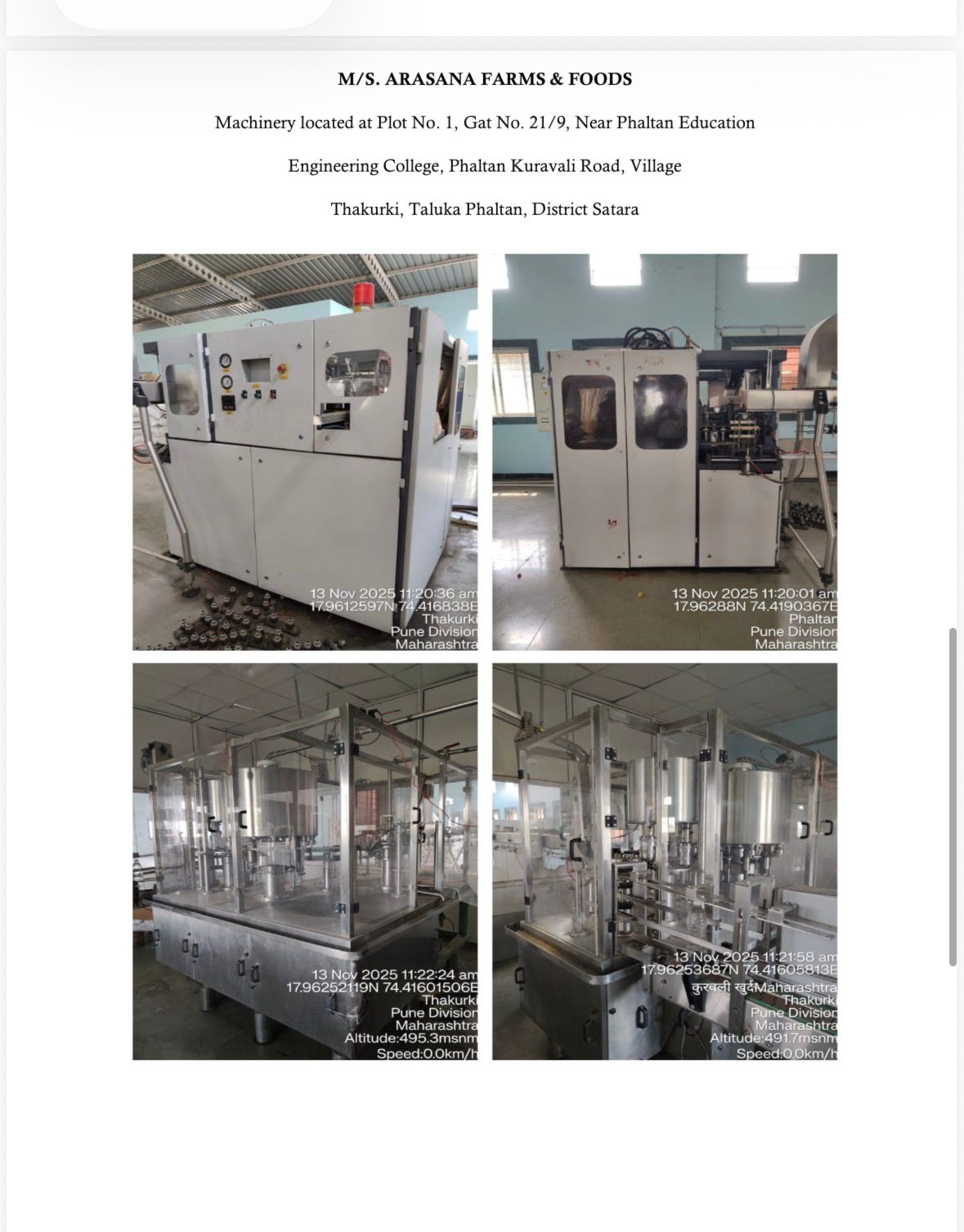 Plant and Machinery for sale in Thakuraki Taluka, Phaltan, Dist Satara Pin-415523 Kolki