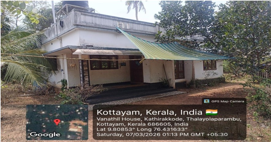 69.1 square meter Individual House for sale in CHEMBU, VAIKOM TALUK,KOTTAYAM THALAYOLAPARAMBU