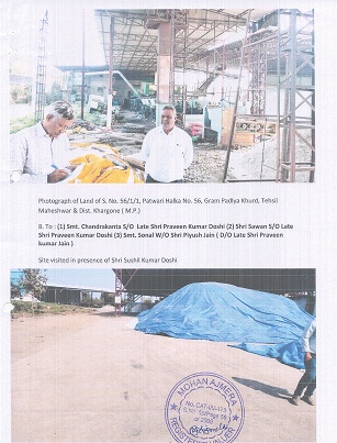 3000 square meter Industrial Plot with Factory Building for sale in Maheshwar