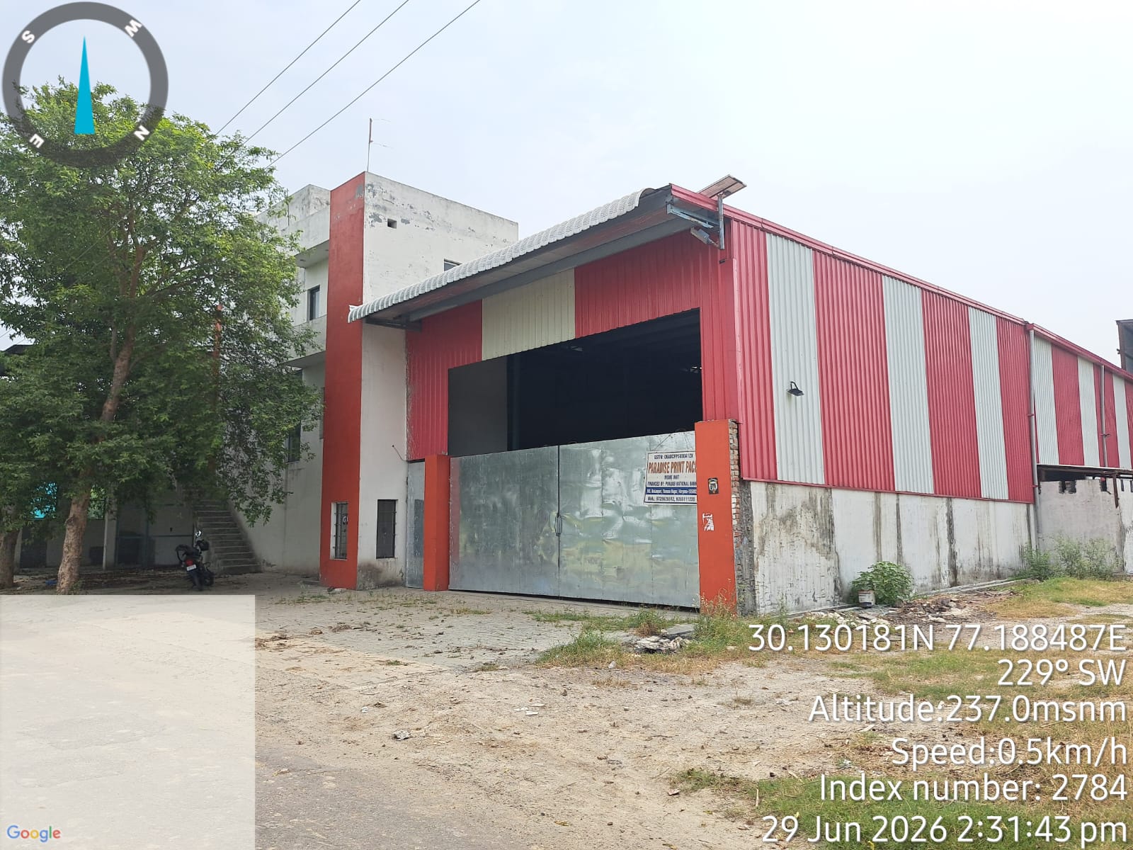 1500 square yard Industrial Plot with Factory Building for sale in Yamunanagar