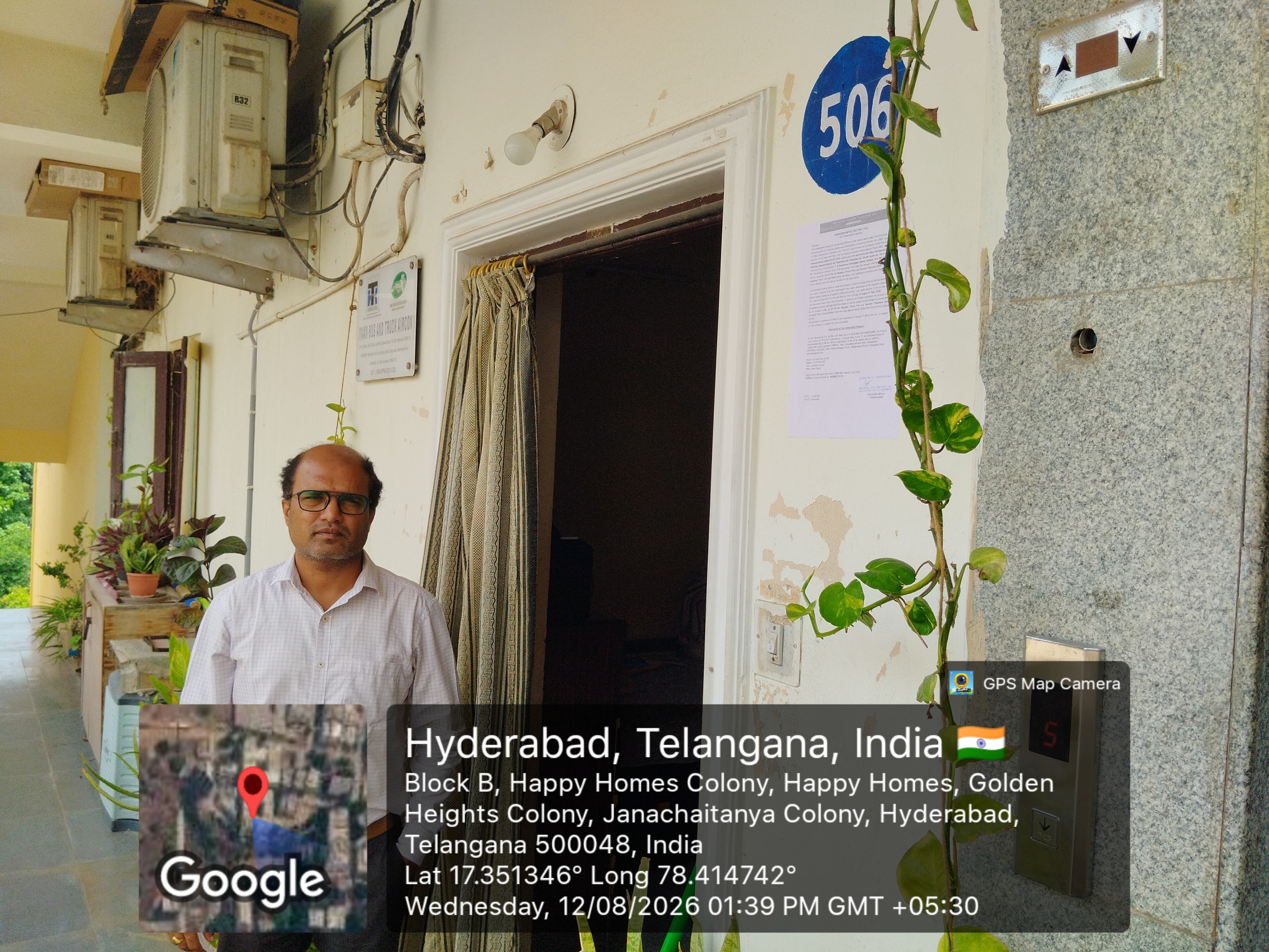 1008 square feet Flat for sale in FLAT NO.506, BNR APARTMENT, B- BLOCK UPPARPALLY, RAJENDRANAGAR TELANGANA- 500048 Hyderabad — photo 1
