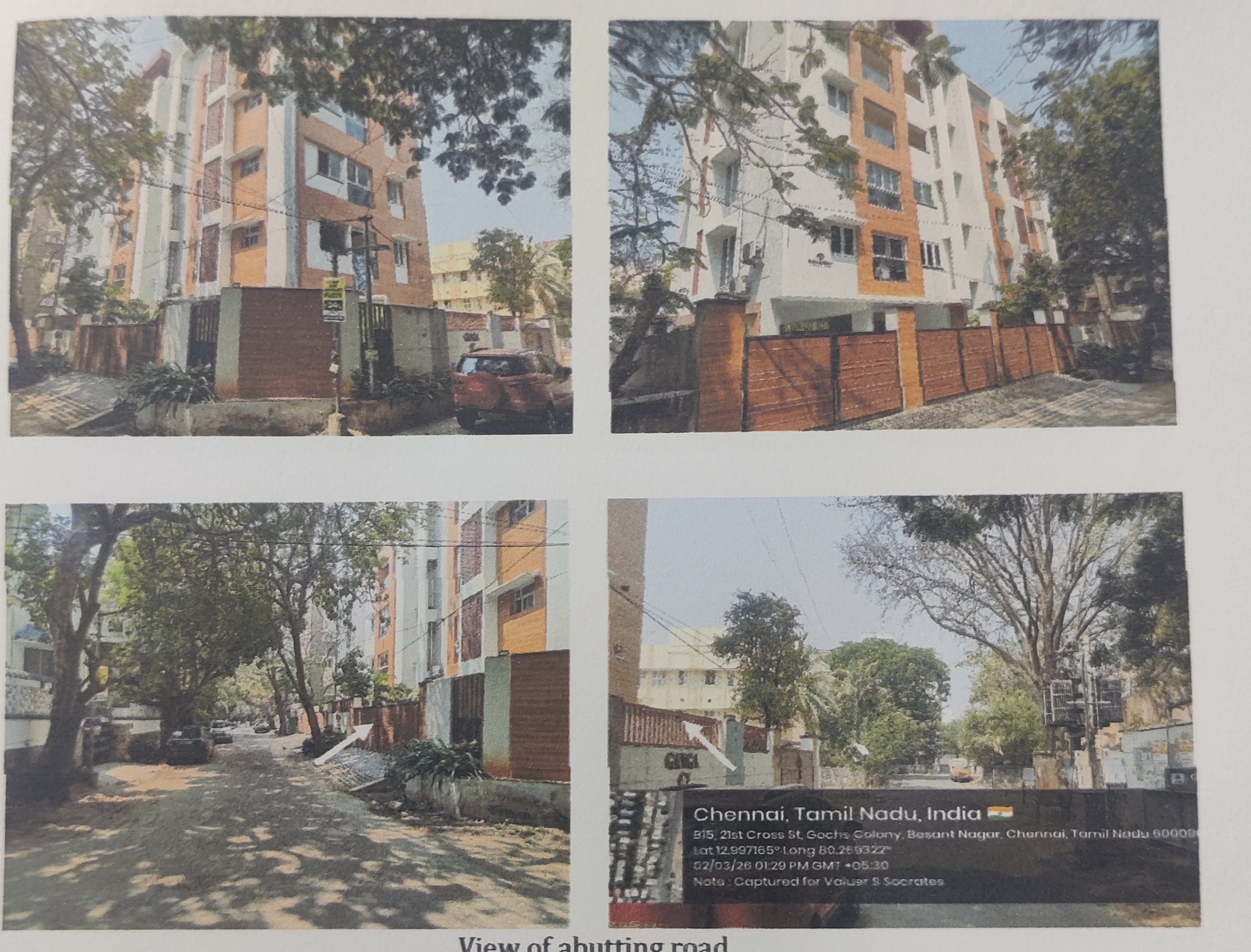 1125 square feet Flat for sale in 18th Cross Street & 21st Cross Street, Besant Nagar, Chennai - 600 090 Chennai