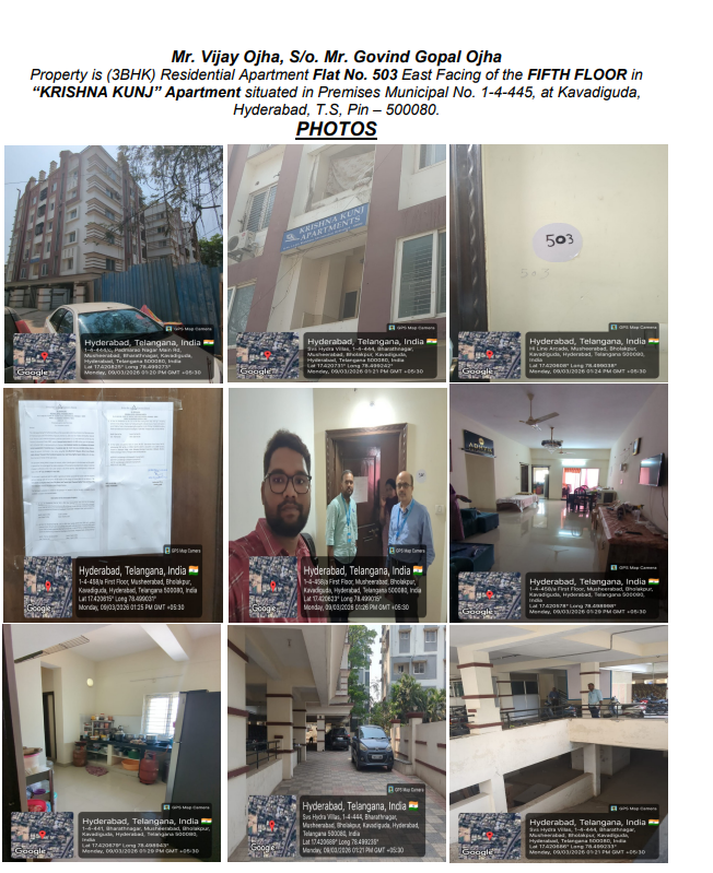 2 BHK Flat for sale in KRISHNA KUNJ APARTMENTS, KAVADIGUDA Hyderabad