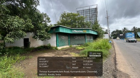 144.05 square meter Shops for sale in South side of NH69 Thrissur Kunnamkulam Road .approx.400m West from Thuvanoor Junction Alur