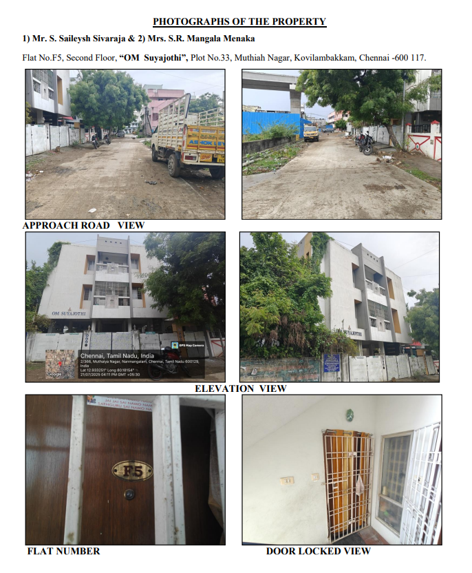2 BHK Flat for sale in KOVILAMBAKKAM CHENNAI Chennai