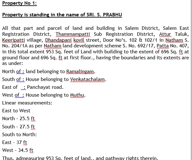 Individual House for sale in Keeripatti — photo 1