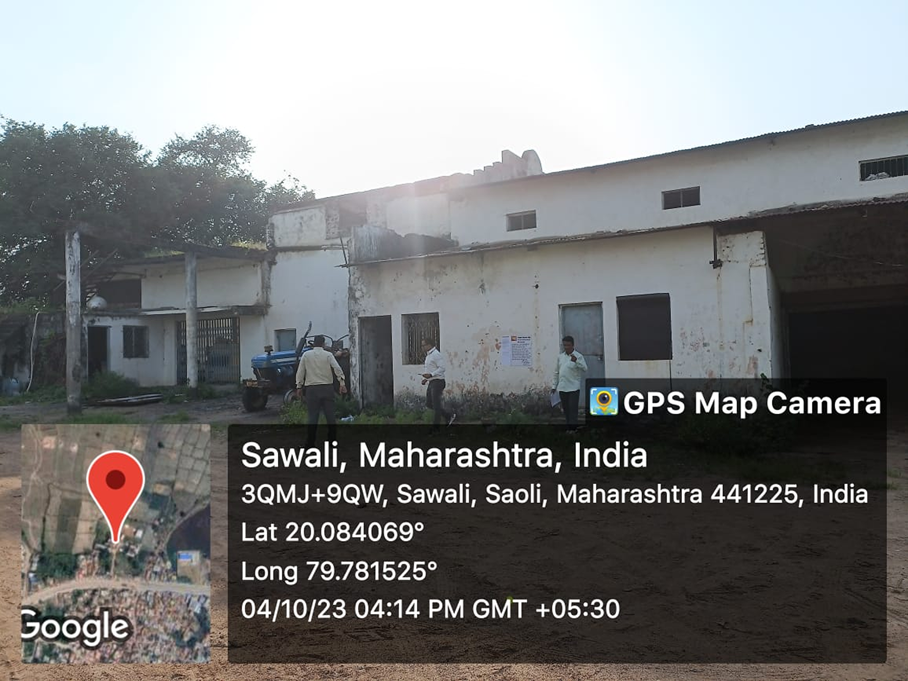 Industrial Plot with Factory Building for sale in Sawali