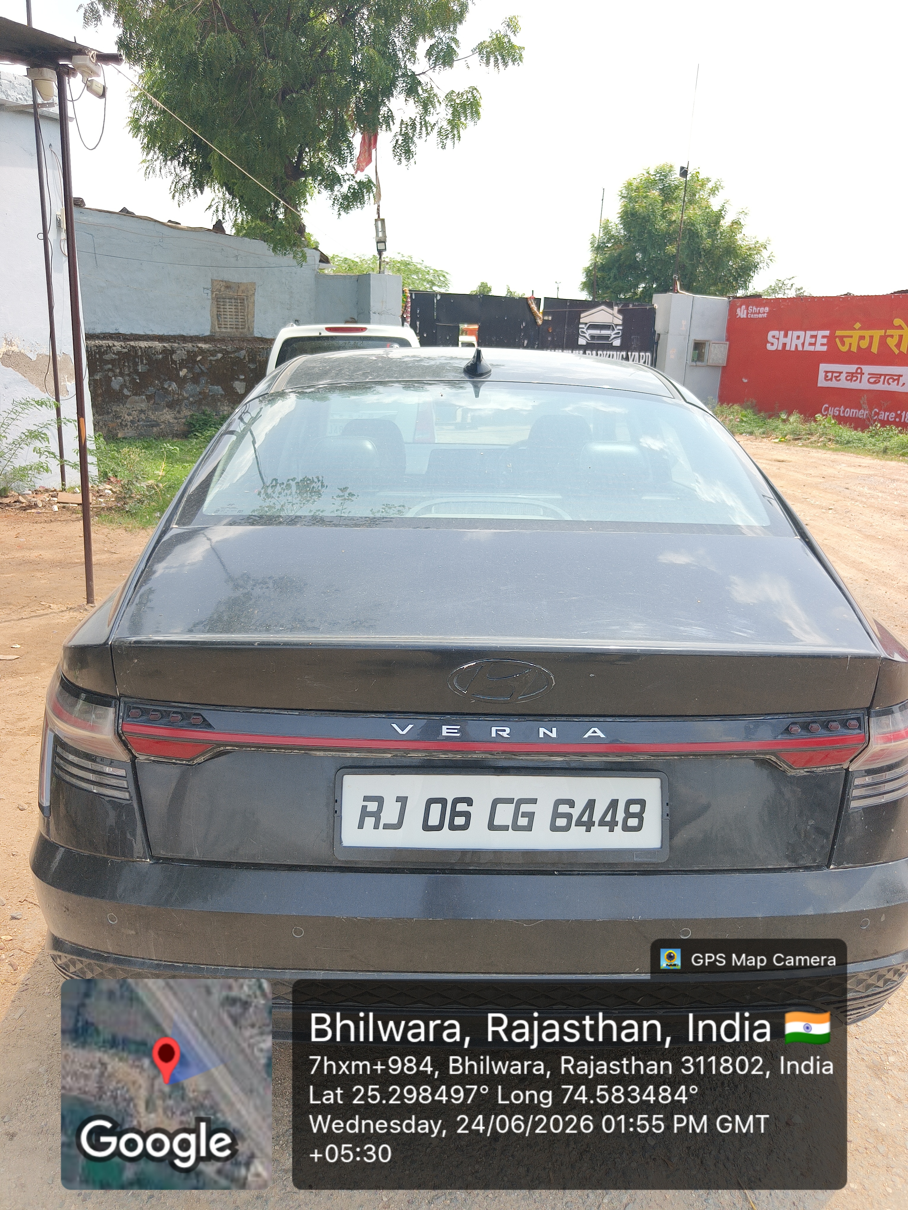 HYUNDAI VERNA CAR 1.5 MPI MT S PETROL, COLOR-ABYSS BLACK PEARL for sale in BHILWARA Bhilwara — photo 2