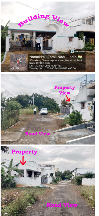 1500 square feet Individual House for sale in Namakkal