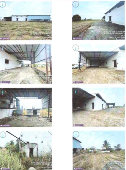 10008 square feet Industrial Plot with Factory Building for sale in Pichandarkovil