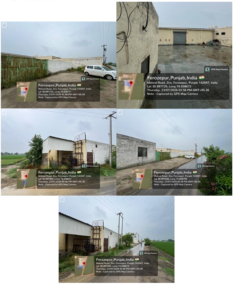 16573.4 square feet Industrial Plot with Factory Building for sale in Zira