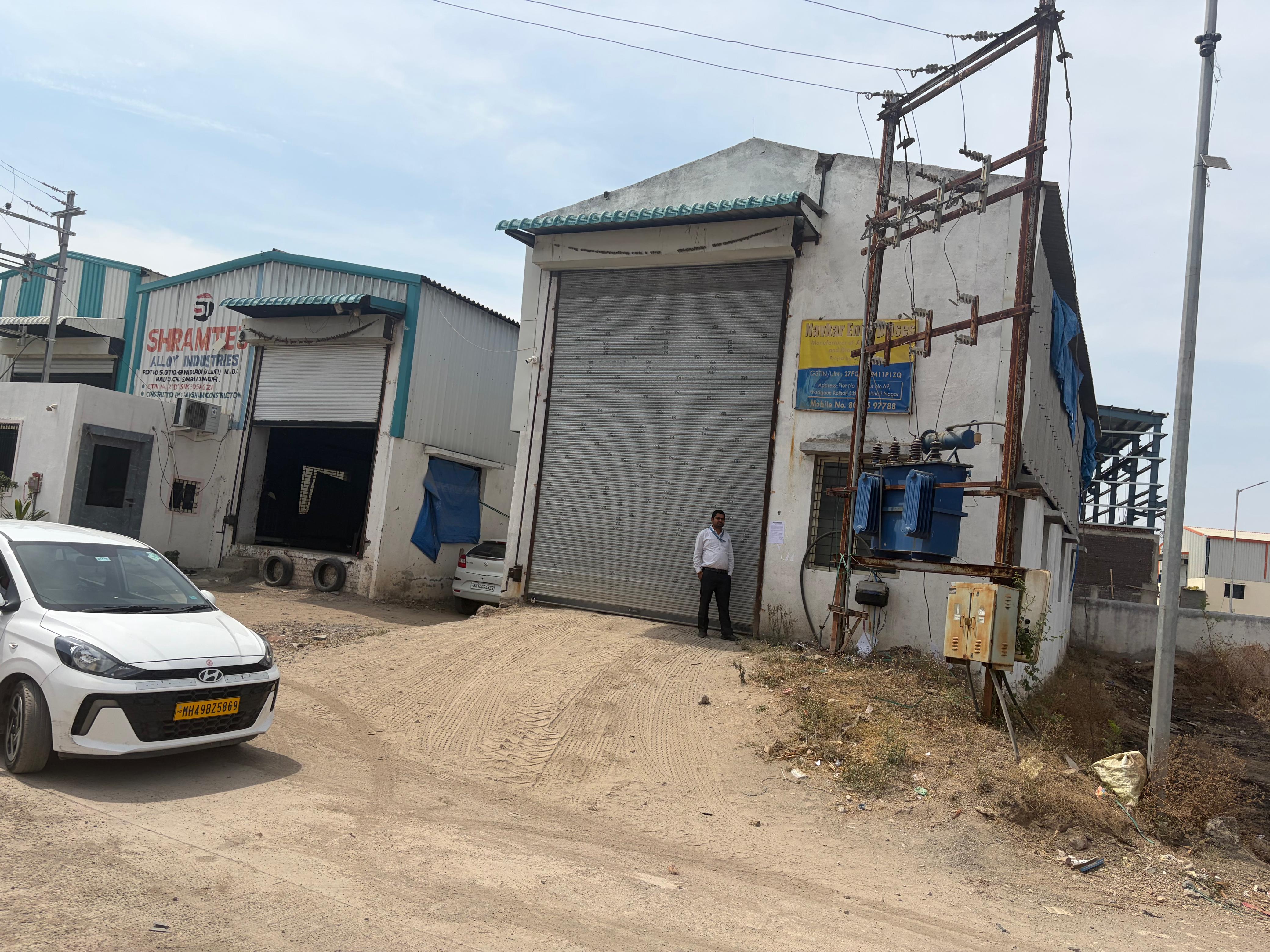 164.91 square meter Industrial Plot with Factory Building for sale in Waluj MIDC