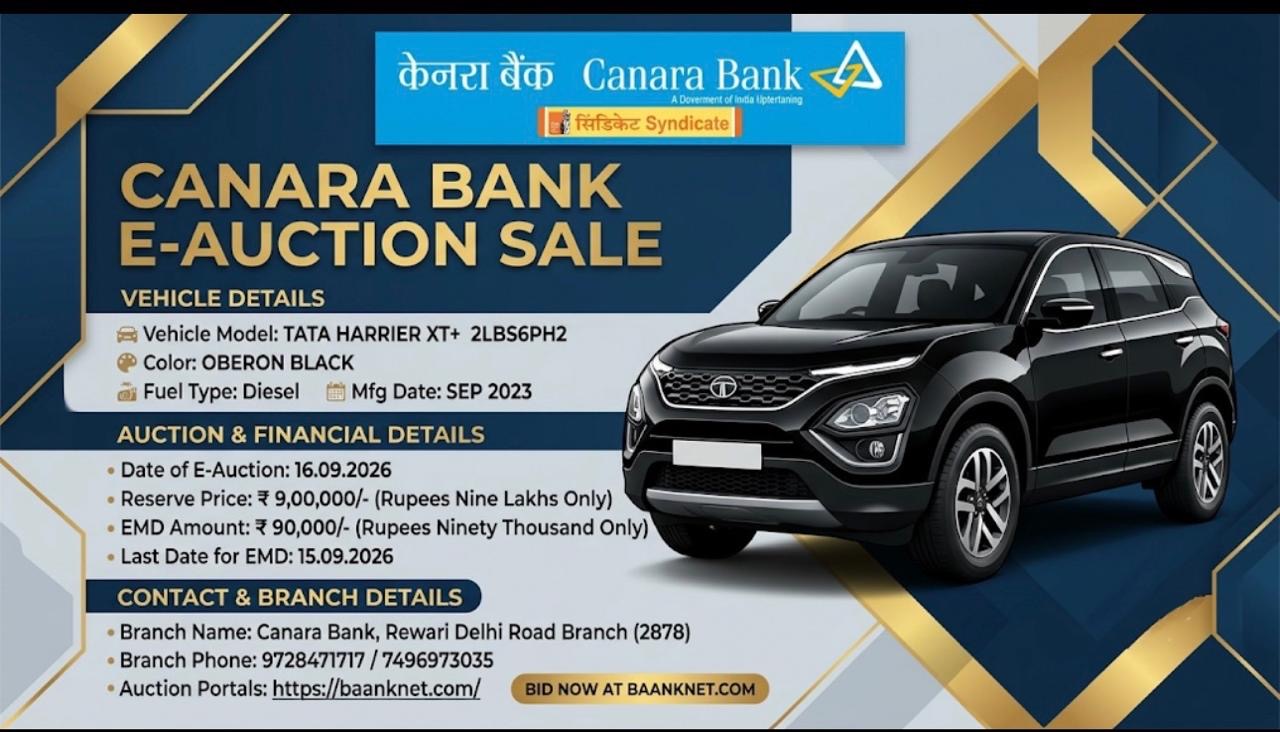 2023 Tata Harrier XT+ SUV 88761 km 3 years for sale in GANGA FARMS PARKING YARD Rewari