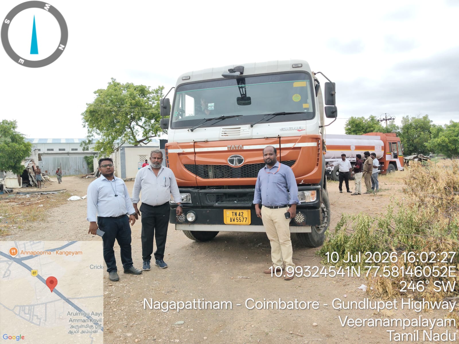 2023 Tata TATA SIGNA 4825.T BS VI 10X2 Truck 57184 km 3 years for sale in sun yard Kannampalayam