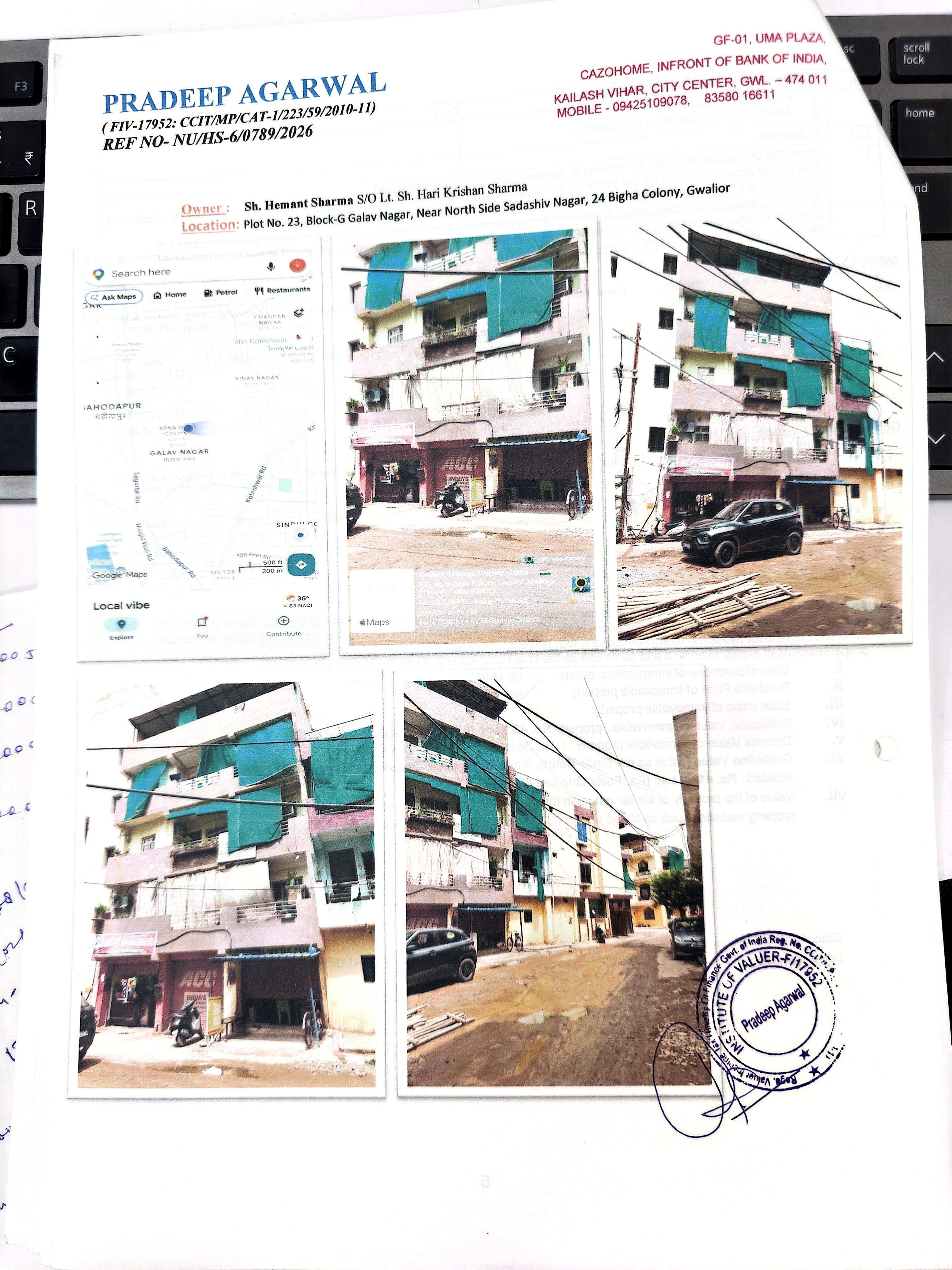 800 square feet Flat for sale in Gwalior