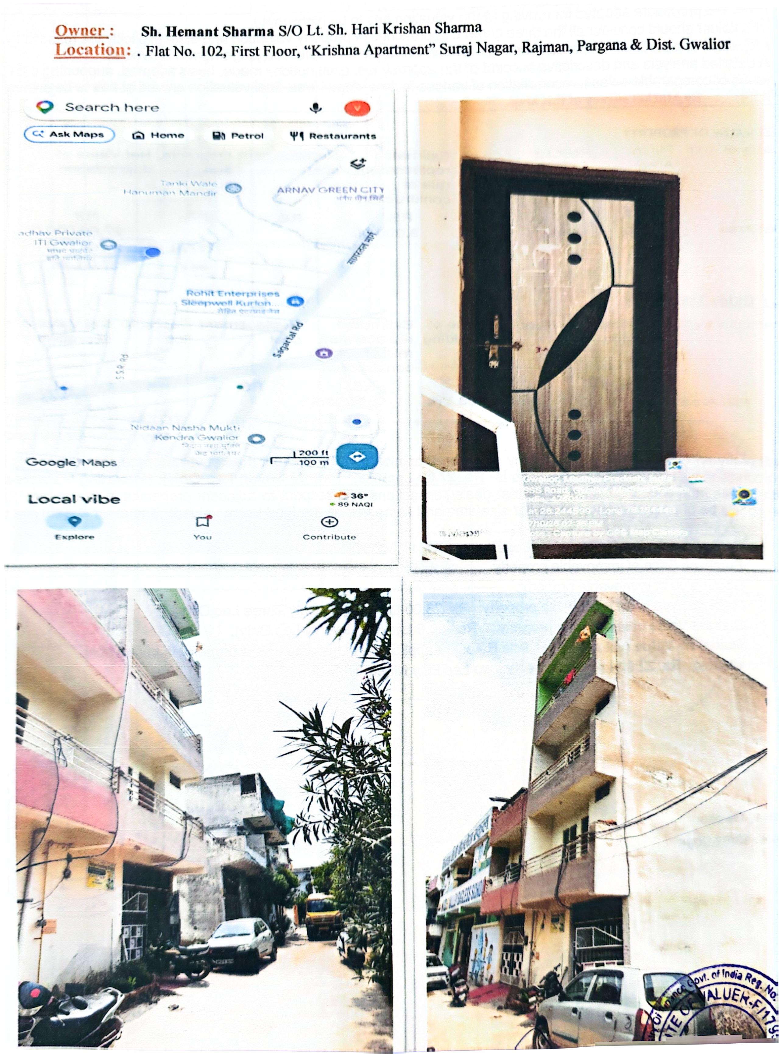 900 square feet Flat for sale in Gwalior