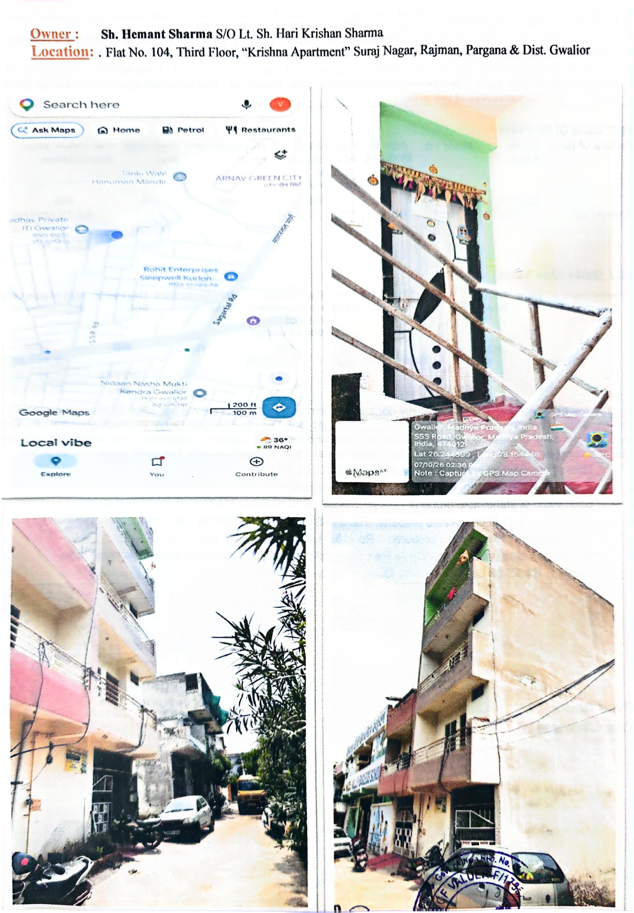 900 square feet Flat for sale in Gwalior