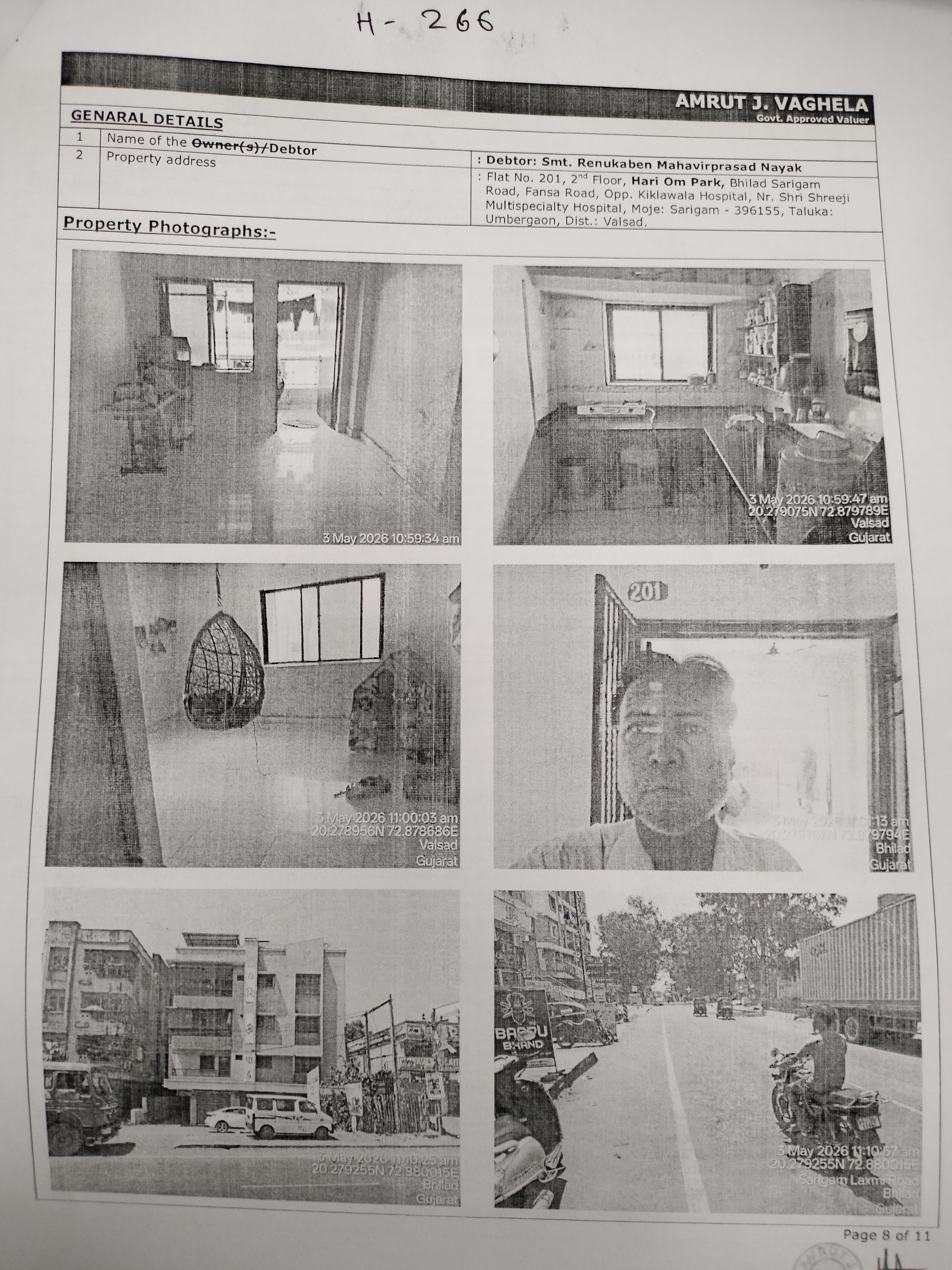 1075 square feet Flat for sale in Bhilad