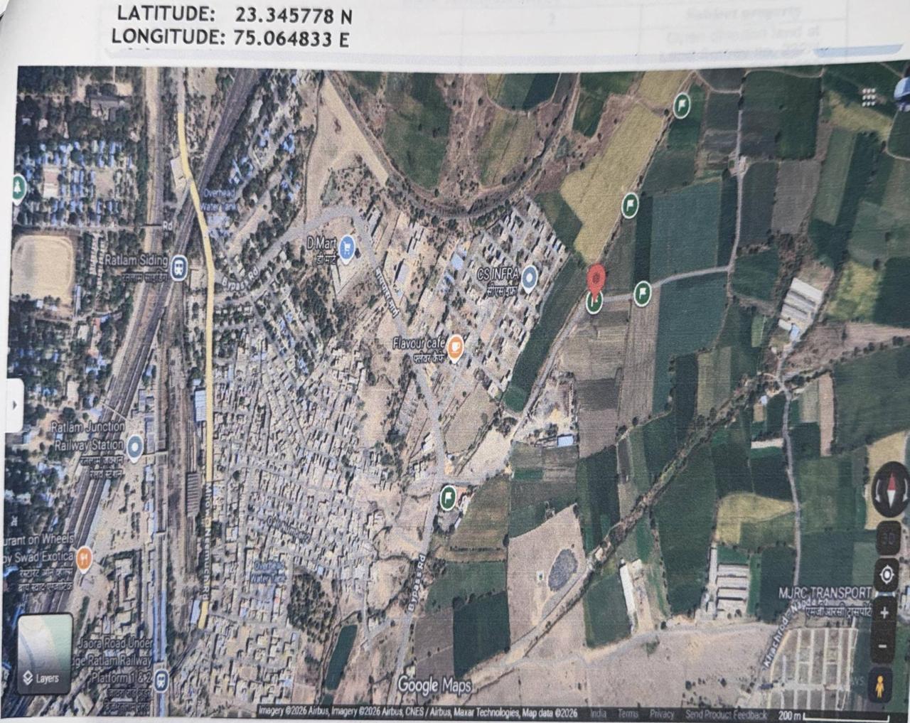 44800 square meter Open Industrially diverted land with freehold rights for sale in Patwari Halka Number 25, Tehsil & District Ratlam, M.P., 457001 Namkeen & Allied Food Cluster Karmadi — photo 2