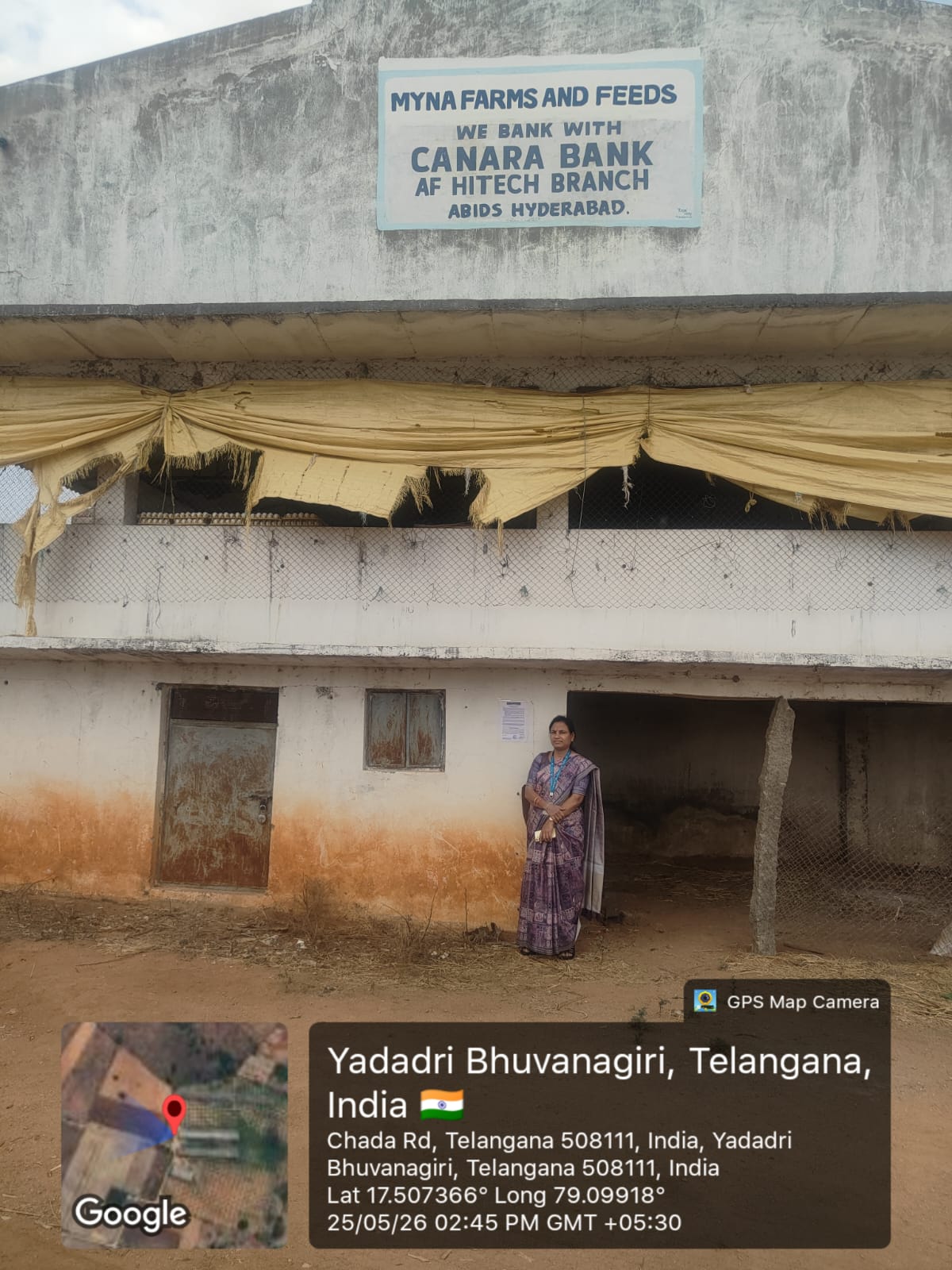 All that part and Parcel of Land along with poultry sheds for sale in Chada village, Motakondur Mandal, Yadadri Bhuvanagiri Yadagirigutta