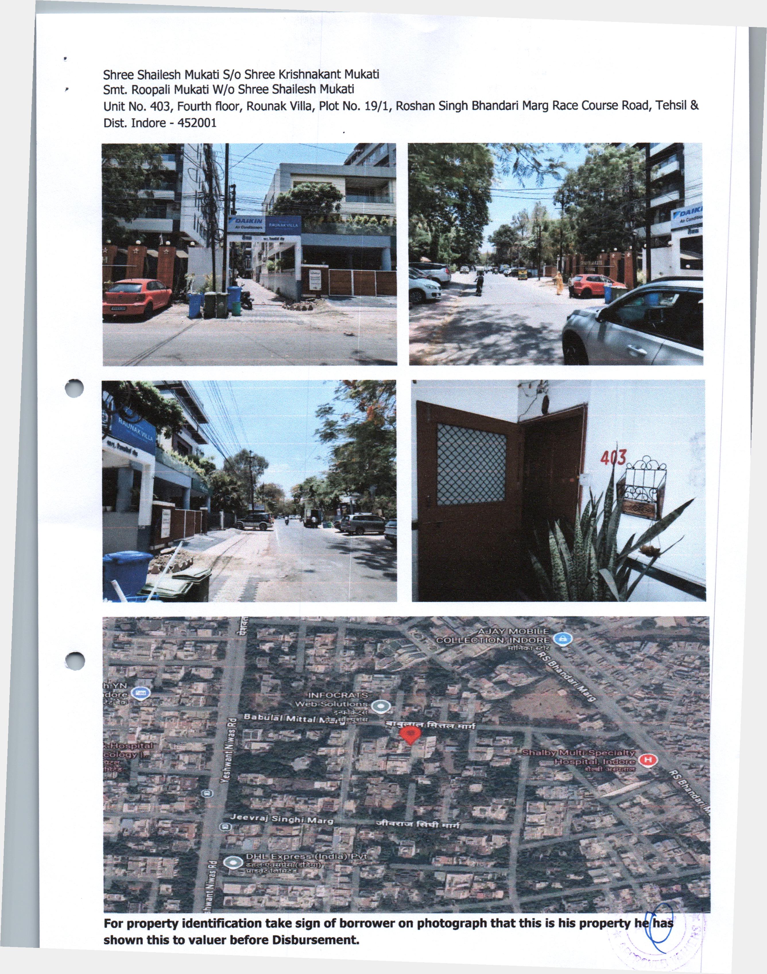 1096.2 square feet Flat for sale in Rounak villa Indore — photo 1