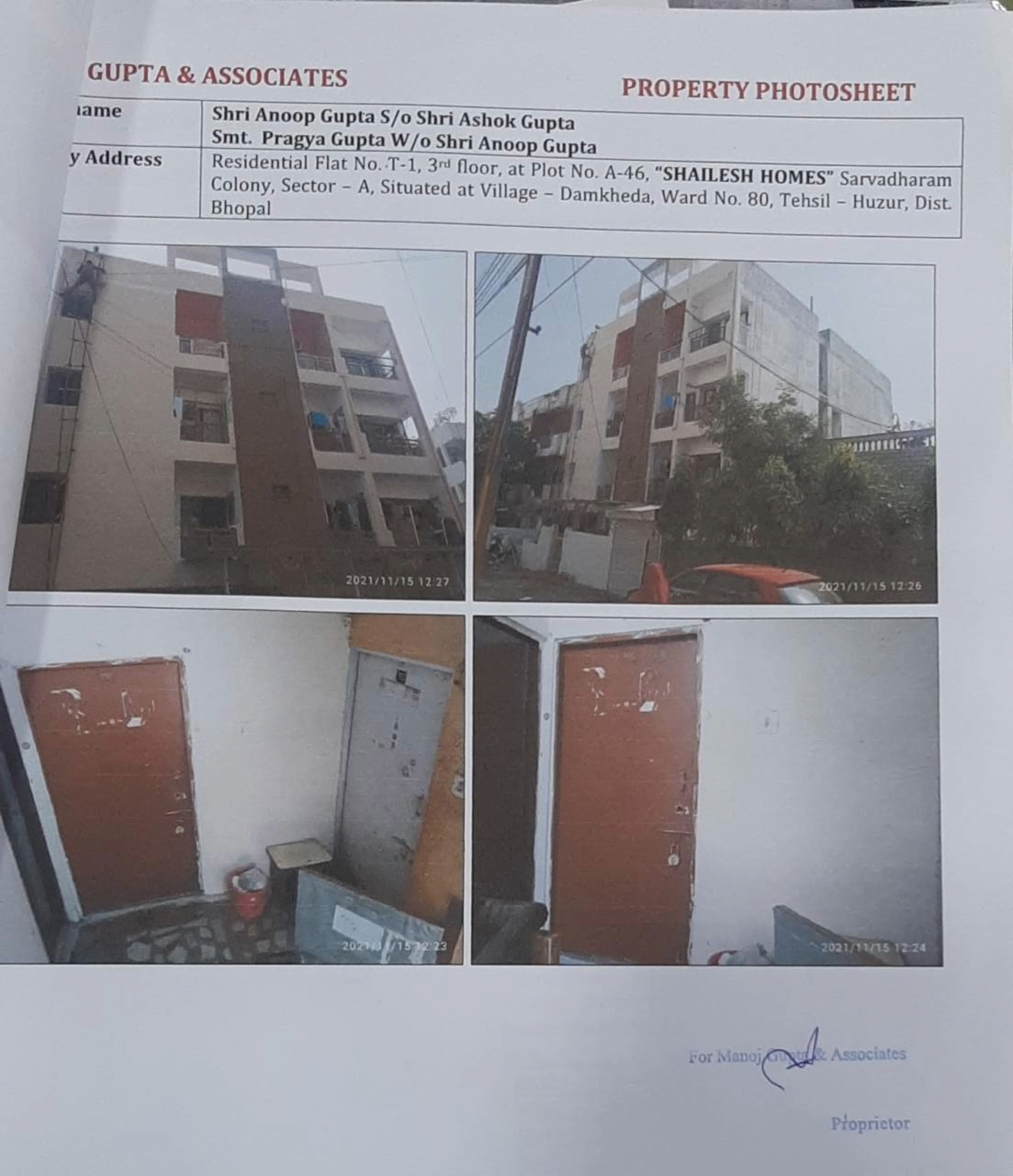 3 BHK Flat for sale in SHAILESH HOMES, KOLAR ROAD BHOPAL Bhopal
