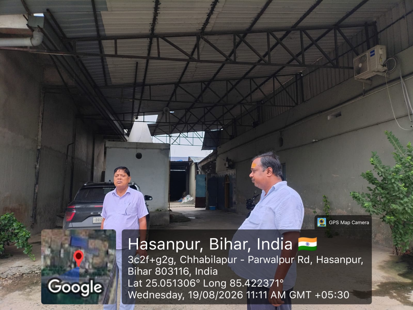 Industrial Plot with Factory Building for sale in HASANPUR, RAJGIR Rajgir