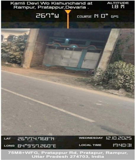 1506 square feet Individual House for sale in Mauja Rampur Tappa Baluwan, P-SM Teh - Bhatpar Rani, distt - Deoria, Uttar Pradesh Bhatni Bazar
