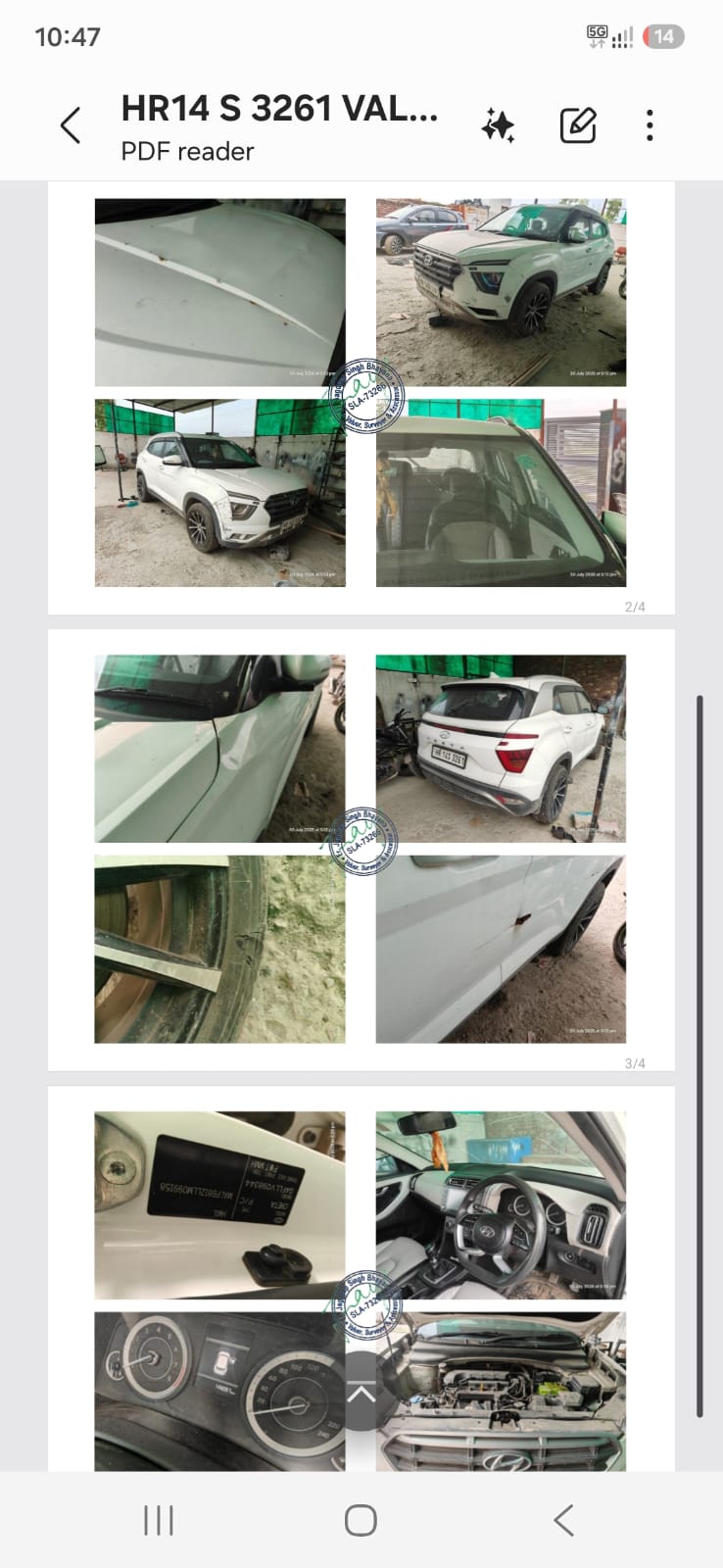 2020 Hyundai Creta E 1.5 Petrol MT SUV 148051 km 5 years for sale in RADHA RANI PARKING YARD Karnal — photo 2
